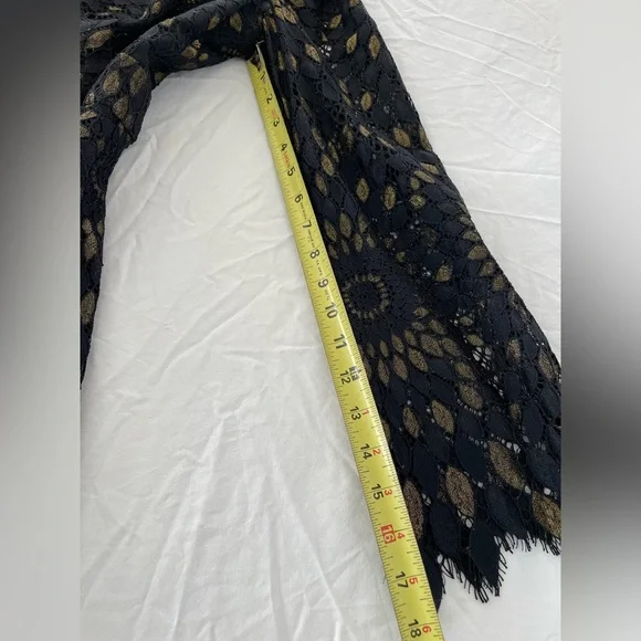 Trina Turk Dress 14 Black Lace Overlay Party Date Night Going Out Cocktail - Picture 9 of 9